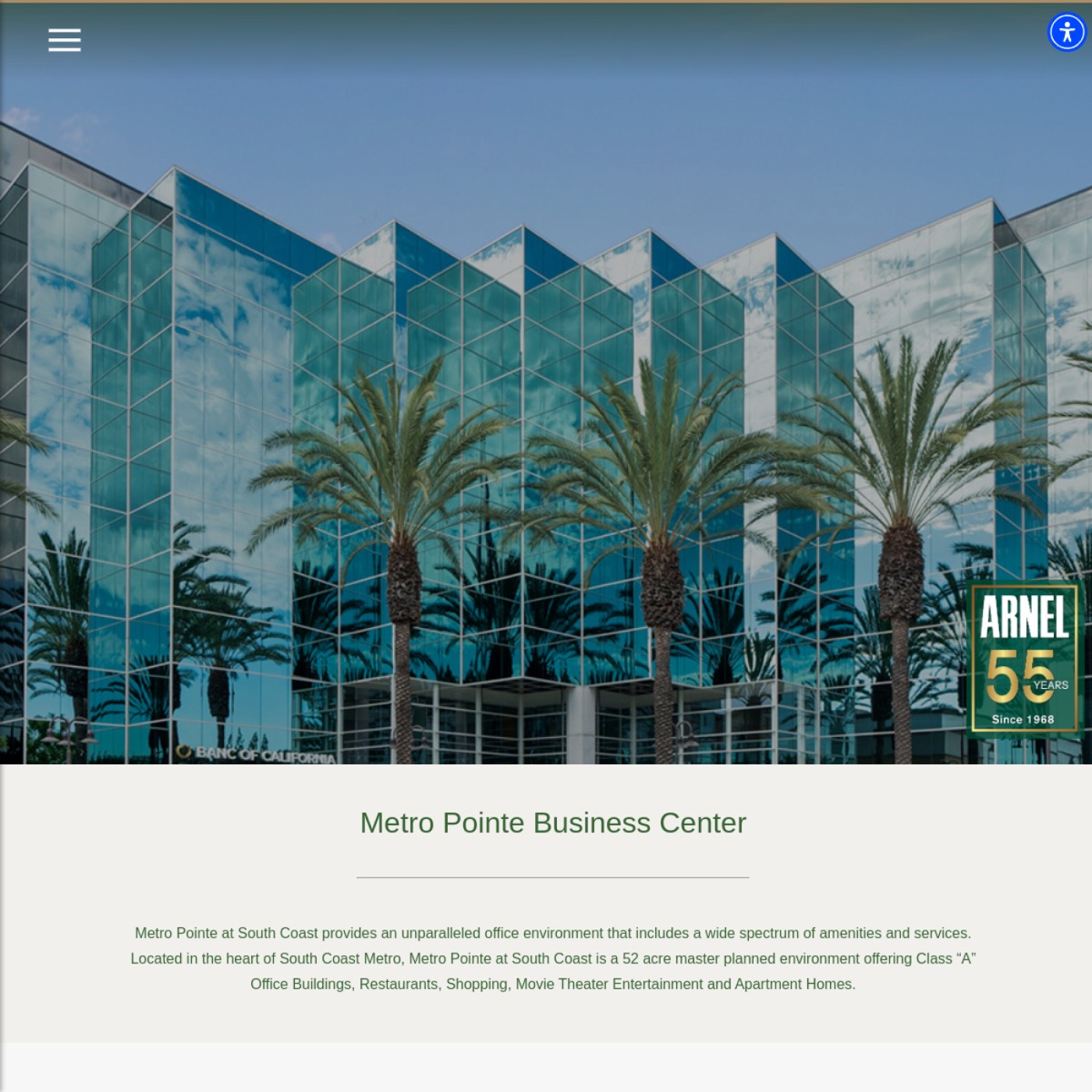 Arnel website shown inside a stacked tablet mockup