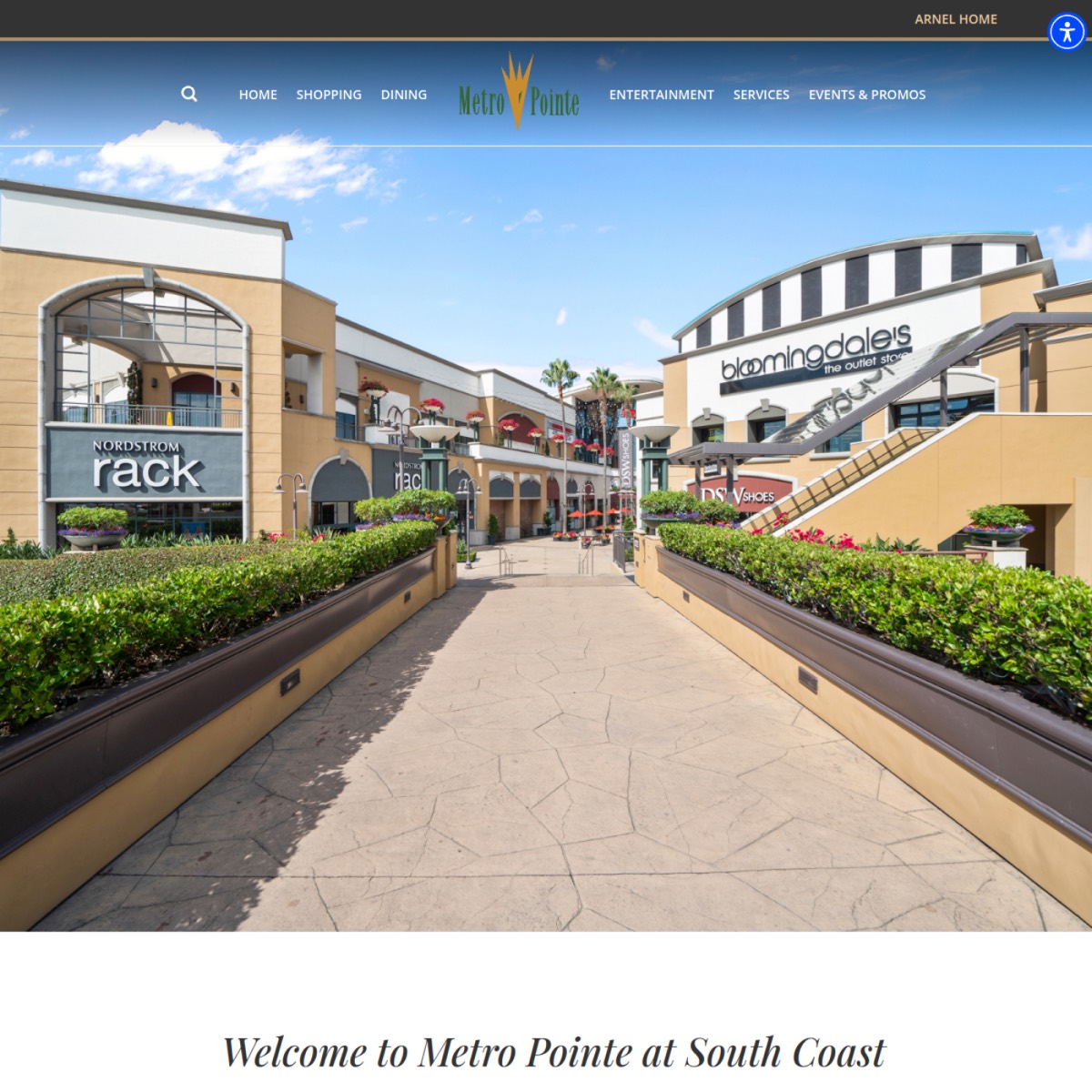Metro Pointe website shown inside a premium desktop mockup