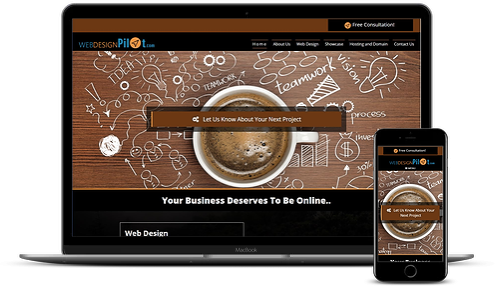 Website design concept and layout boards
