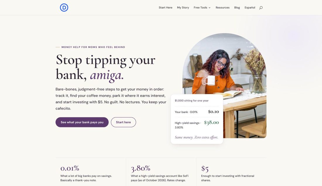 Profit Mommy website homepage